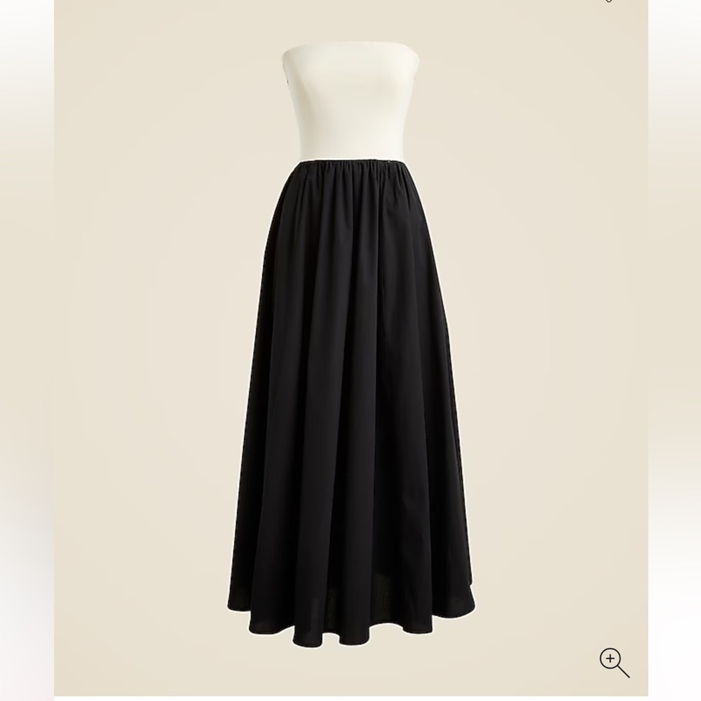 NWT! J.Crew Strapless colorblock mixy dress. Medium $128